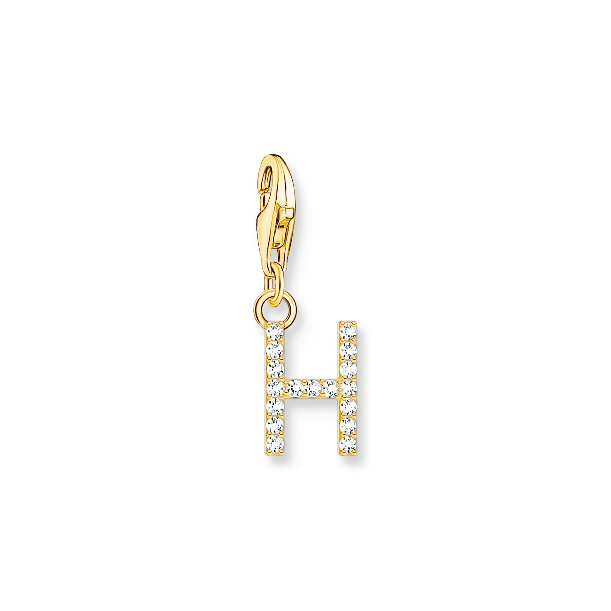 THOMAS SABO Charm Pendant Letter H Gold Plated