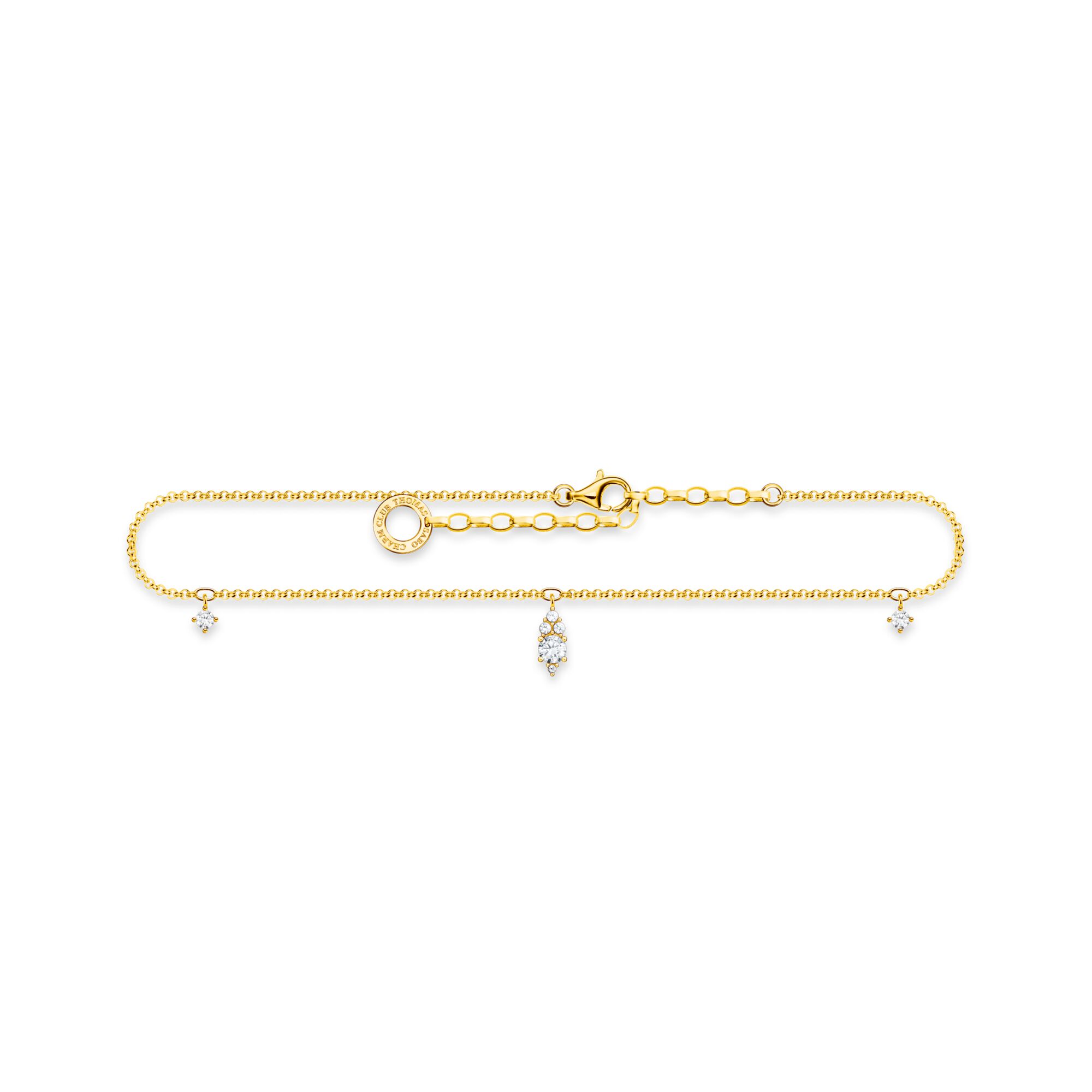 Thomas Sabo Anklet White Stone