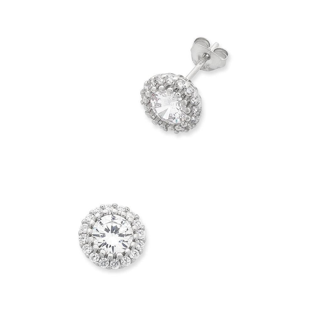 Sterling Silver Cubic Zirconia Earrings