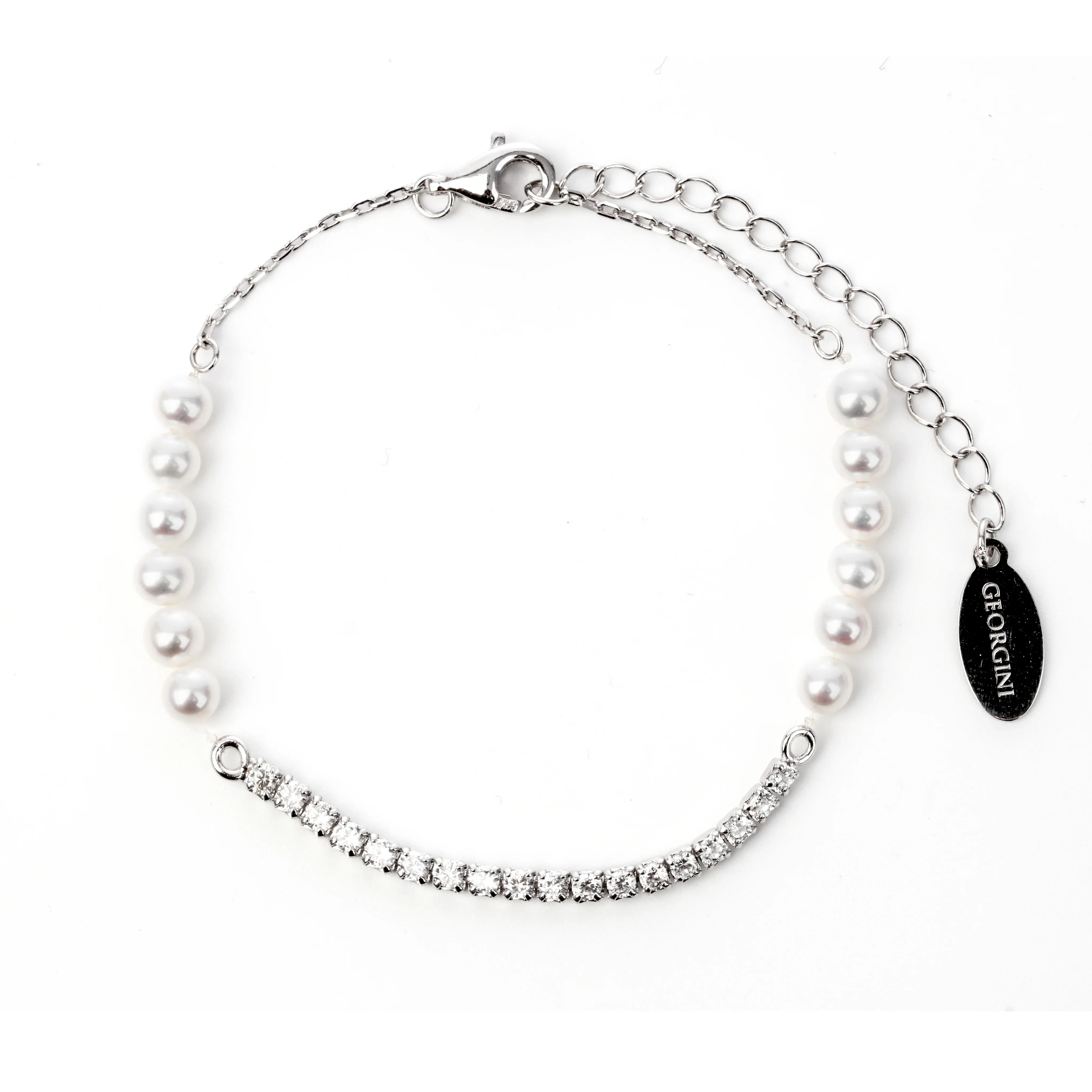 Georgini Oceans Whitehaven Freshwater Pearl Tennis Bracelet