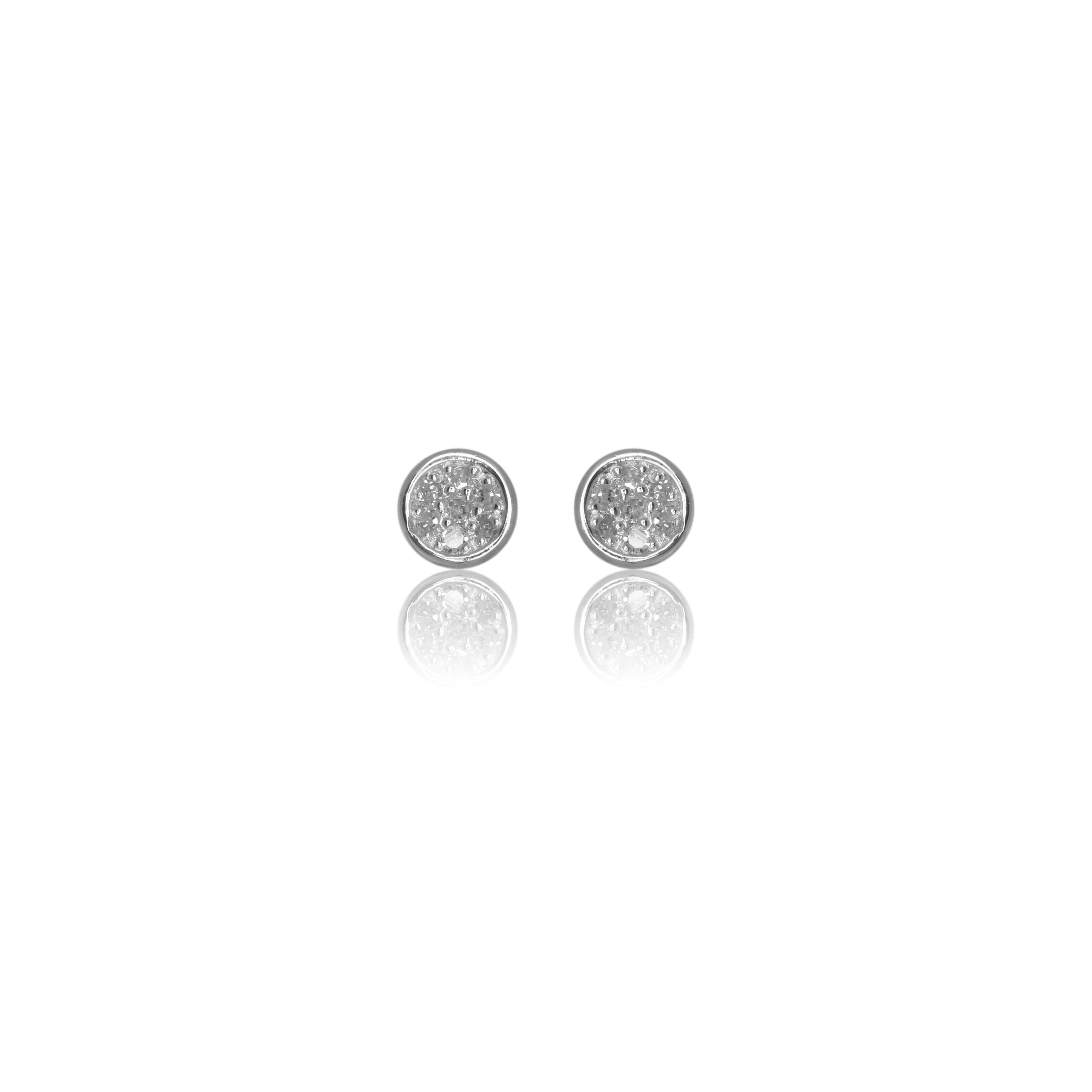 Diamonds by Georgini Fourteen Natural Diamond Dotti Earrings Silver