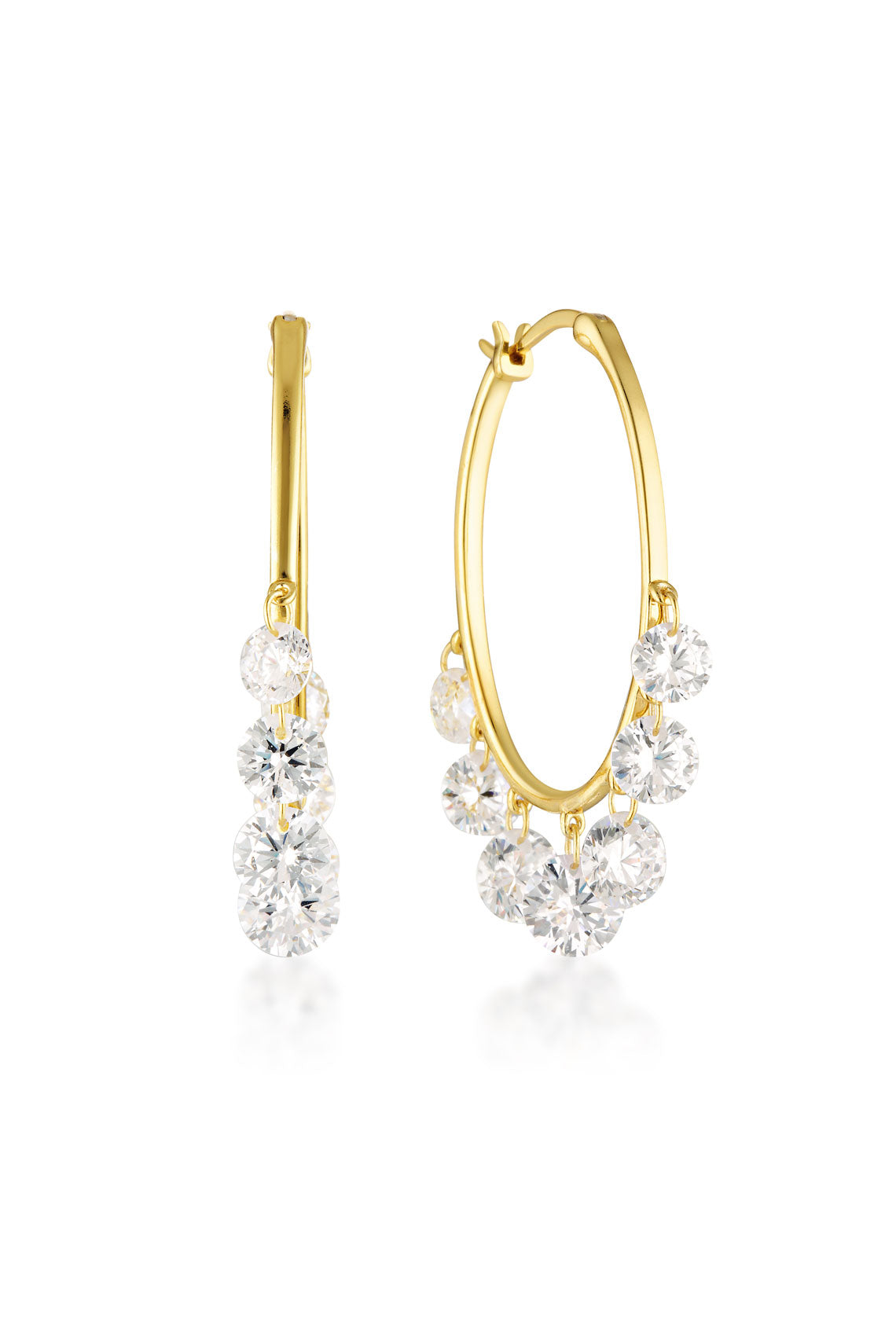 Georgini Mirage Edith Hoop Earrings Gold