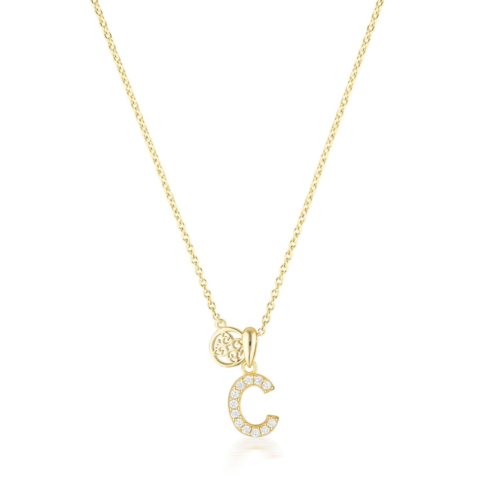 Georgini Luxury Letters C Initial Pendant Gold