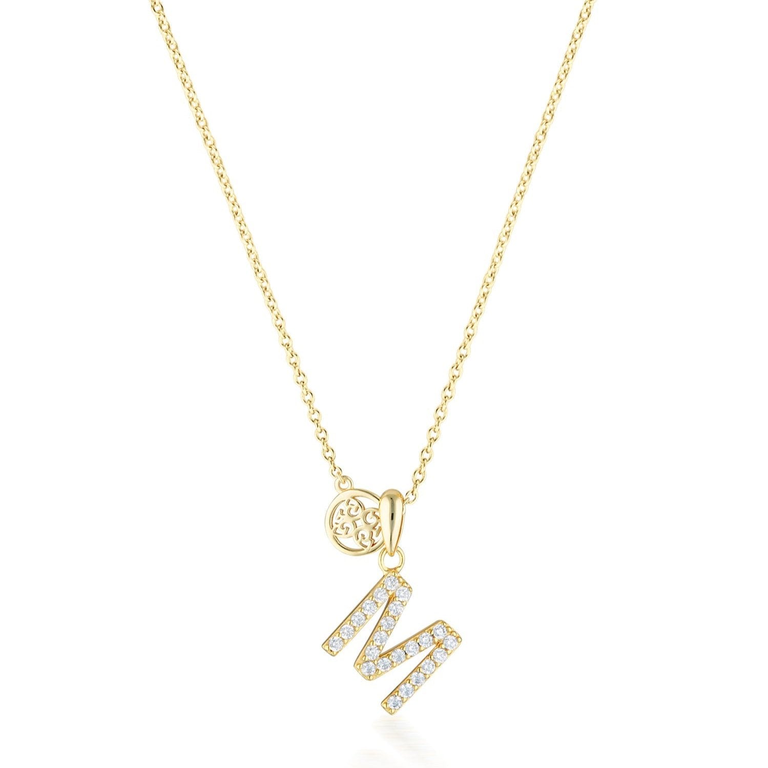 Georgini Luxury Letters M Initial Pendant Gold