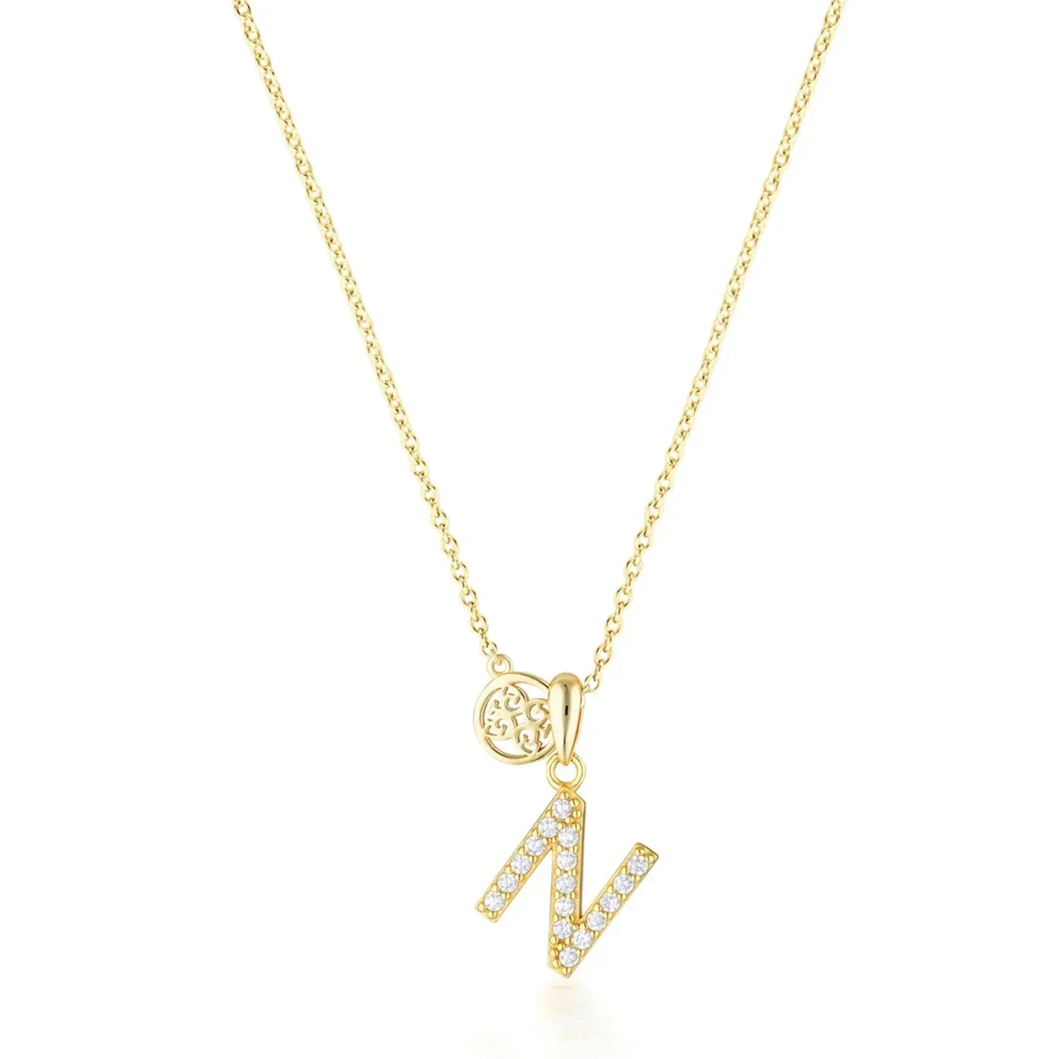 Georgini Luxury Letters N Initial Pendant Gold