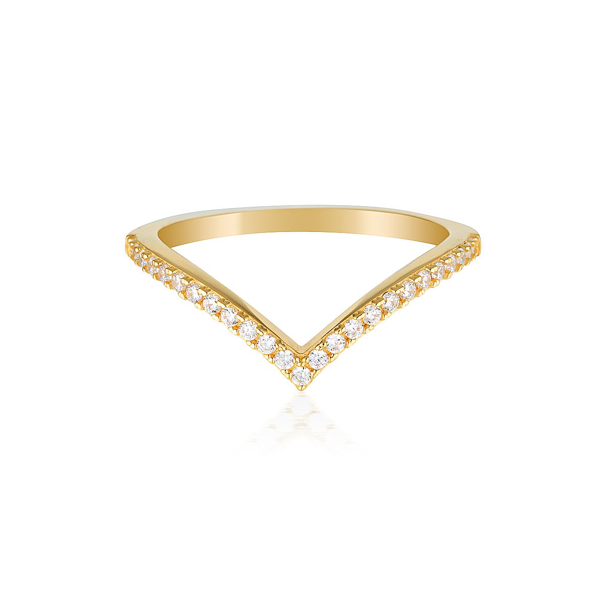 Georgini Rock Star V Ring Gold