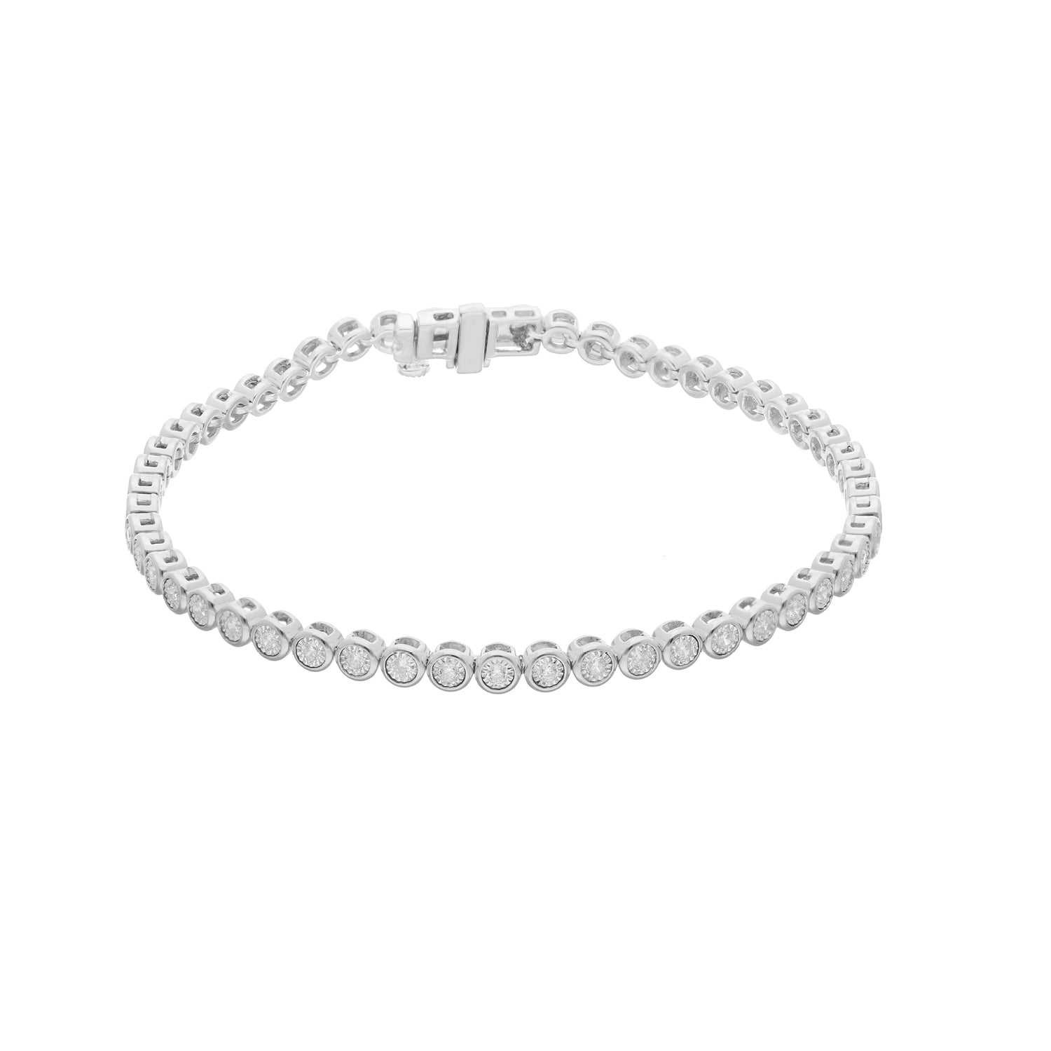 0.54ct Lab Grown Diamond 18cm Bracelet in 9ct White Gold