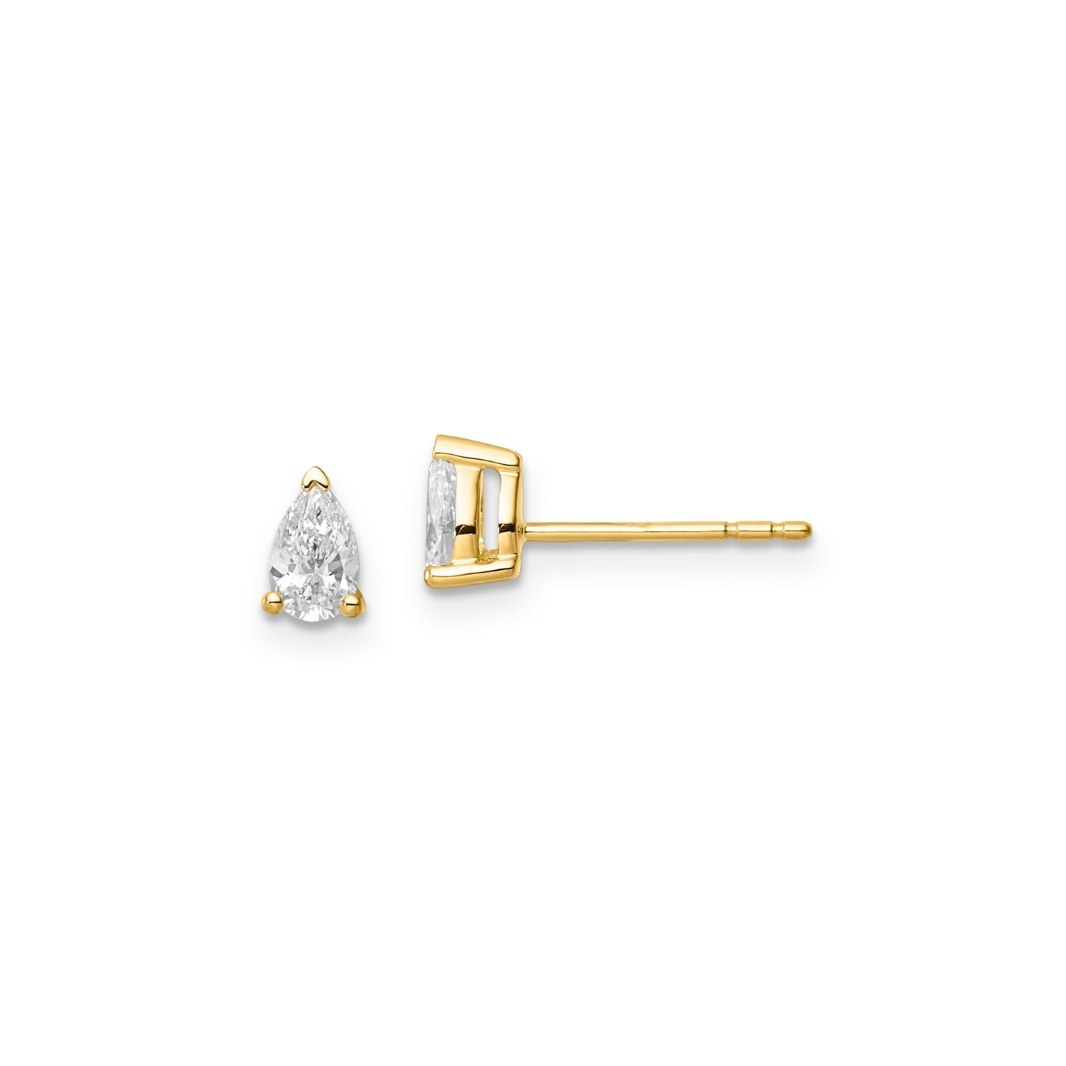 0.50ct Lab Grown Diamond Earrings in 9ct Yellow Gold