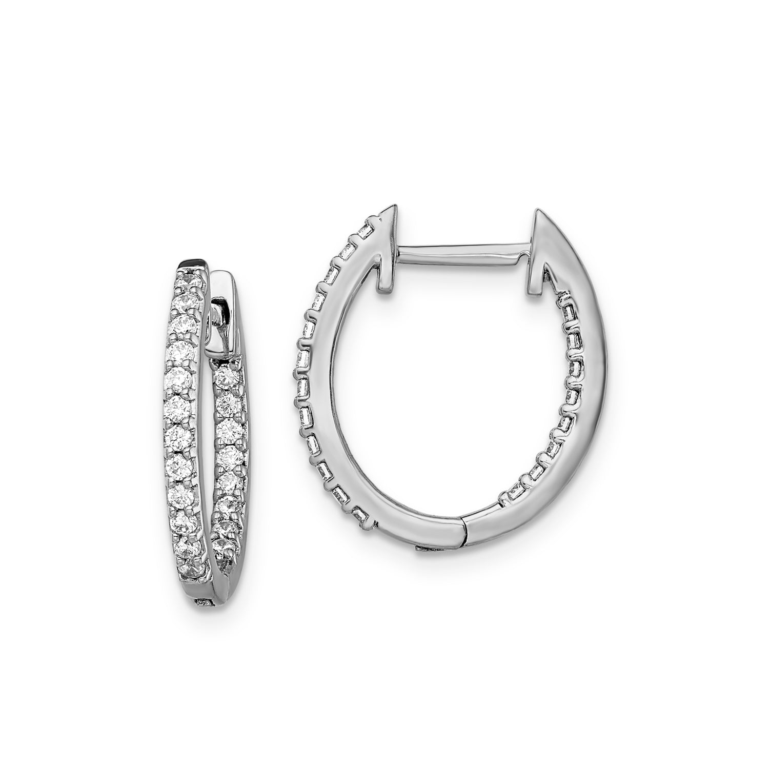 0.50ct Lab Grown Diamond Earrings in 9ct White Gold