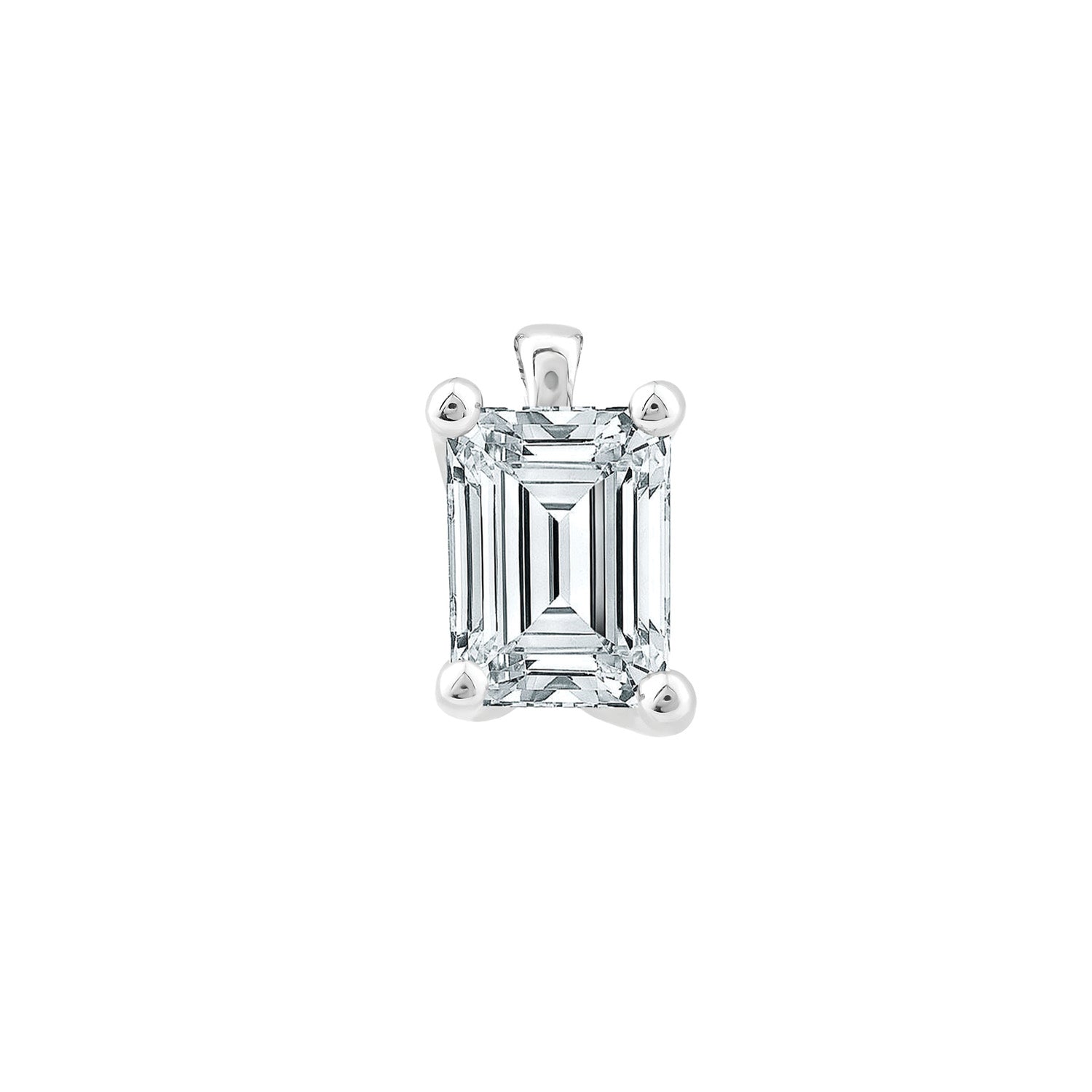 1.00ct Lab Grown Diamond Pendant in 18ct White Gold