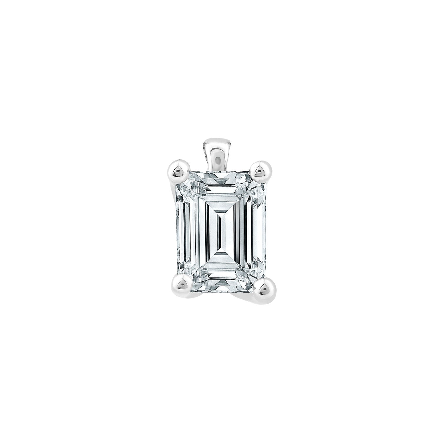 0.70ct Lab Grown Diamond Pendant in 18ct White Gold