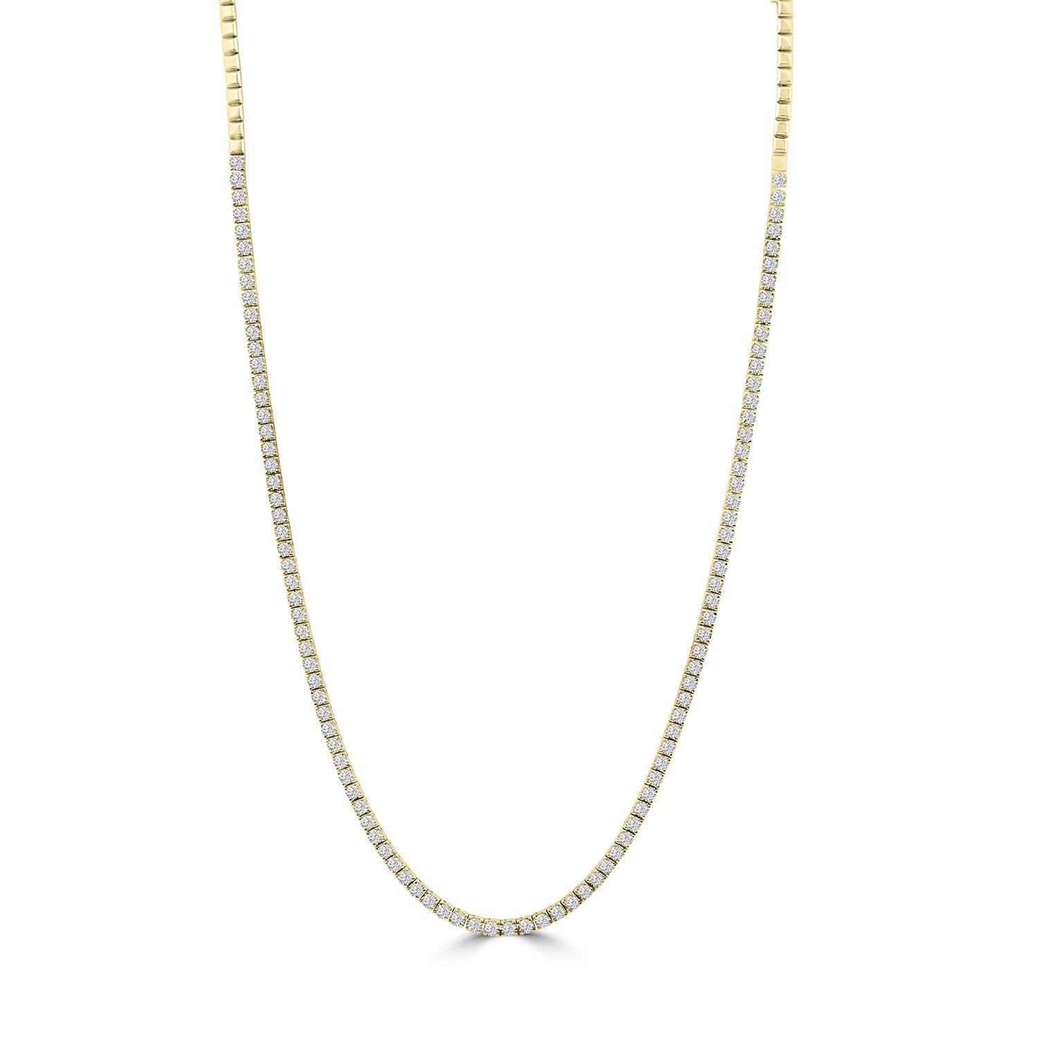 8.50ct Lab Grown Diamond Necklace in 18ct Yellow Gold