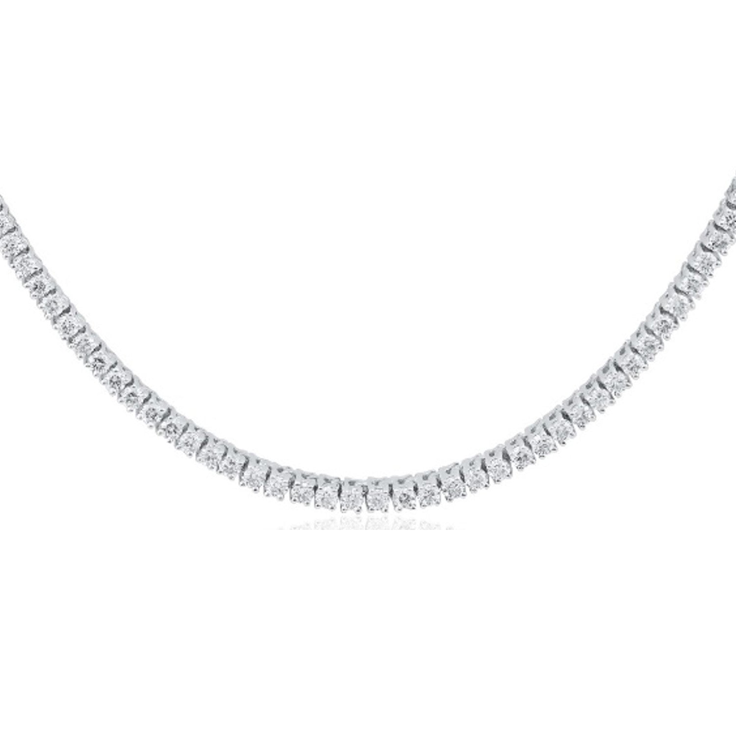 4.95ct Lab Grown Diamond Tennis Necklace in 18ct White Gold