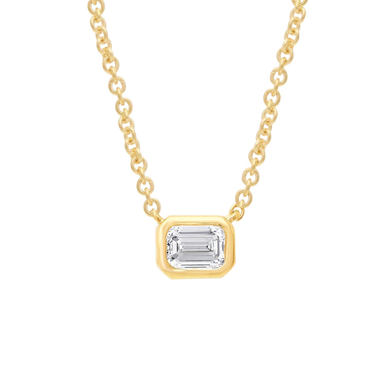 0.15ct Lab Grown Diamond Necklace in 9ct Yellow Gold