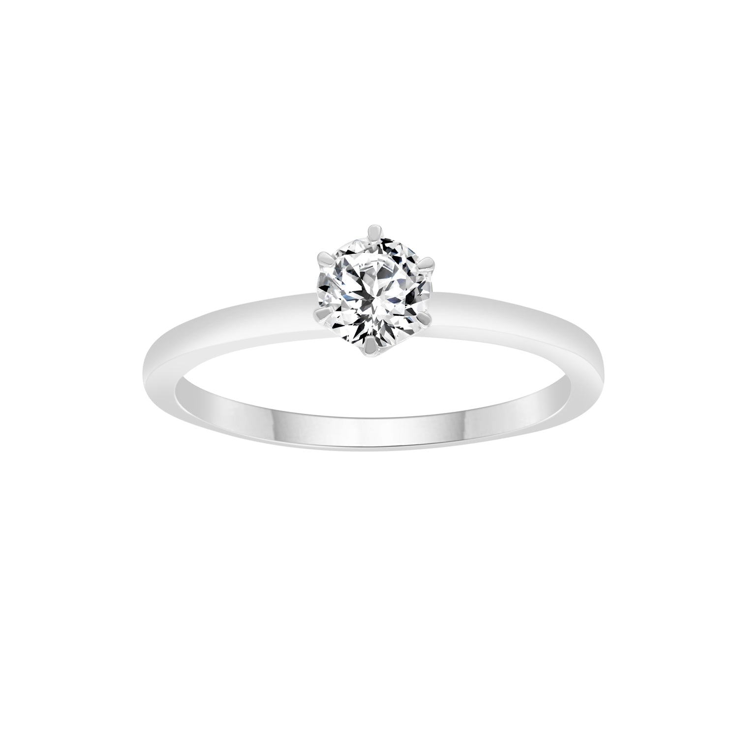 0.5ct Lab Grown Diamond Ring in 9ct White Gold