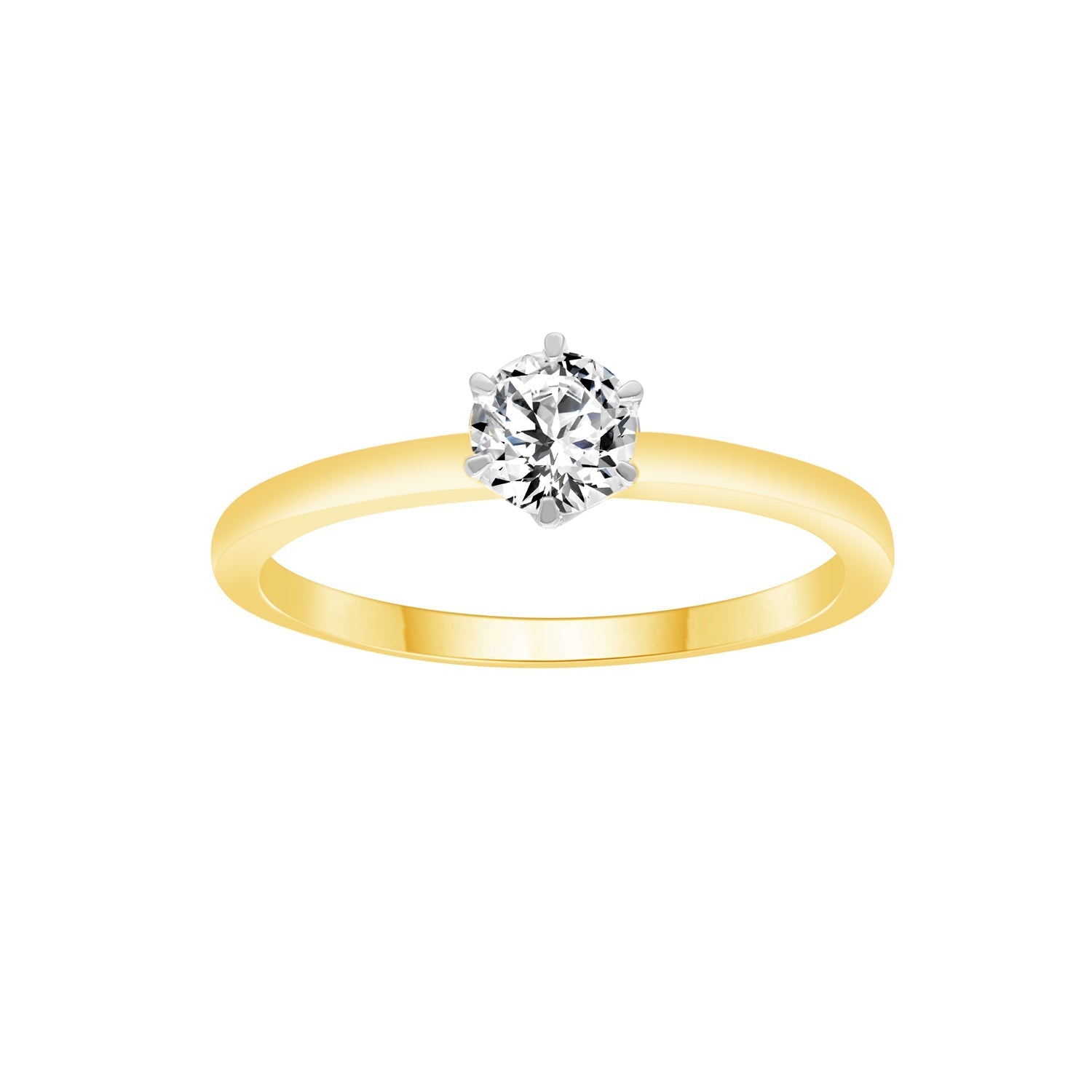 0.5ct Lab Grown Diamond Ring in 9ct Yellow Gold