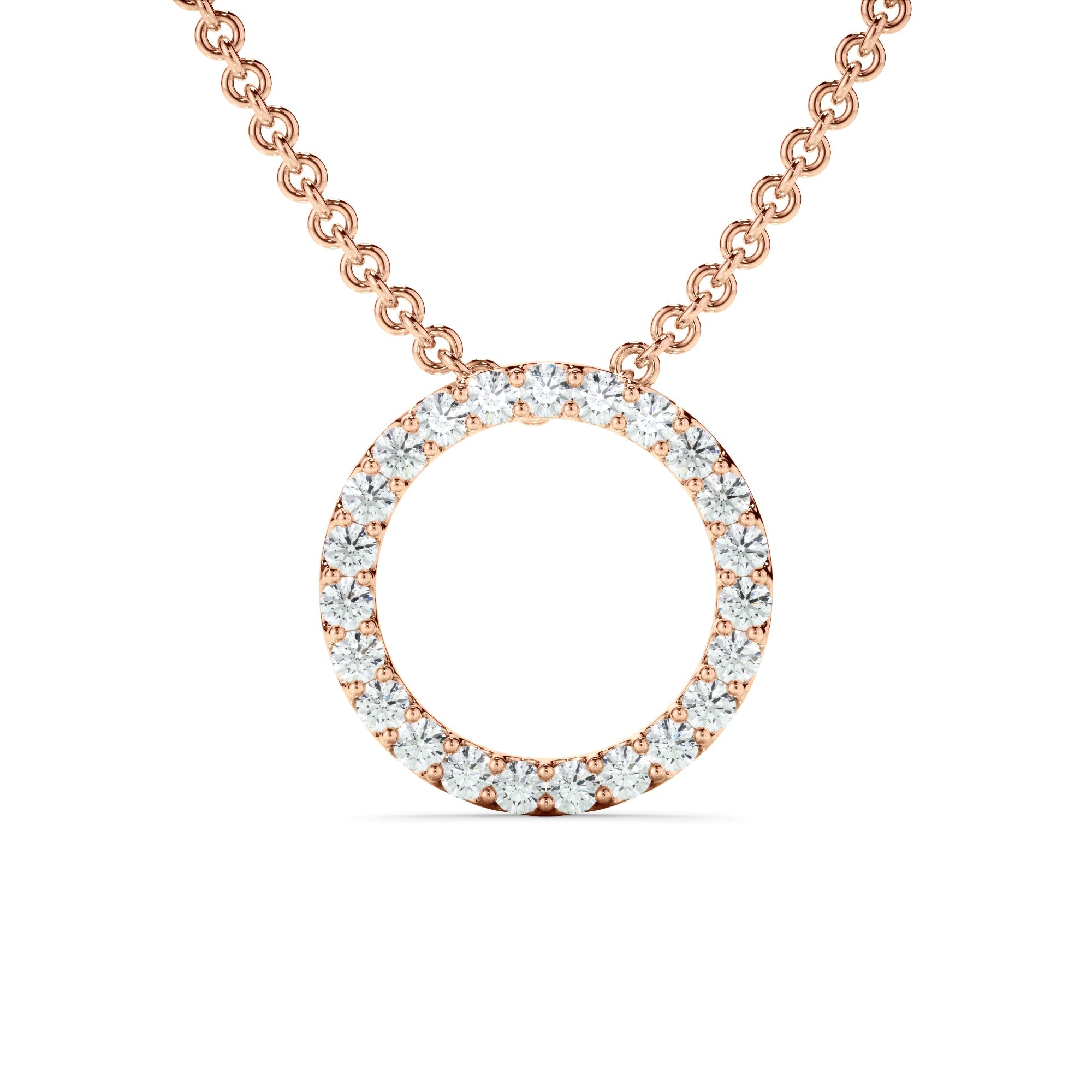 0.25ct Lab Grown Diamond Circle Necklet