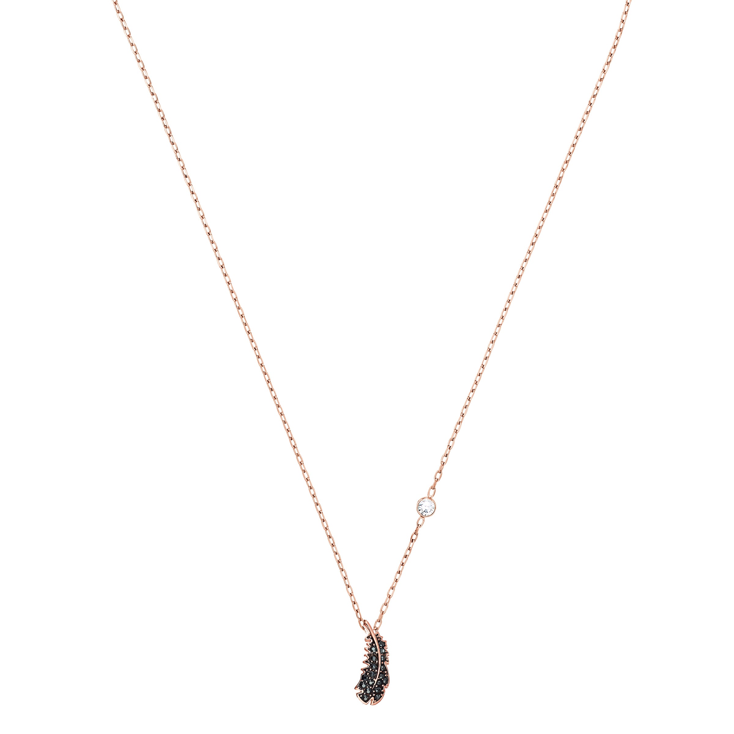 Swarovski feather clearance necklace